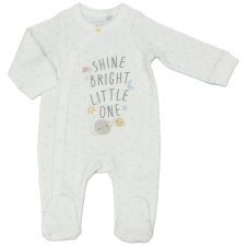 N14766: Baby "Shine Bright" Cotton Sleepsuit (NB-3 Months)
